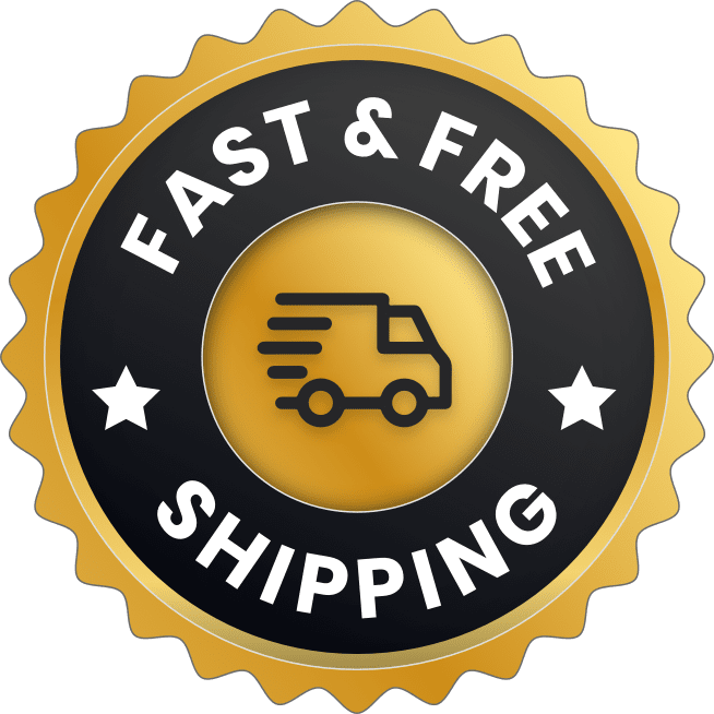Fast and Free Shipping Badge