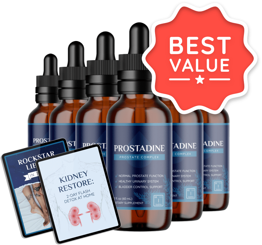 Prostadine 6 Bottles Best Value Package with 2 Free Bonuses